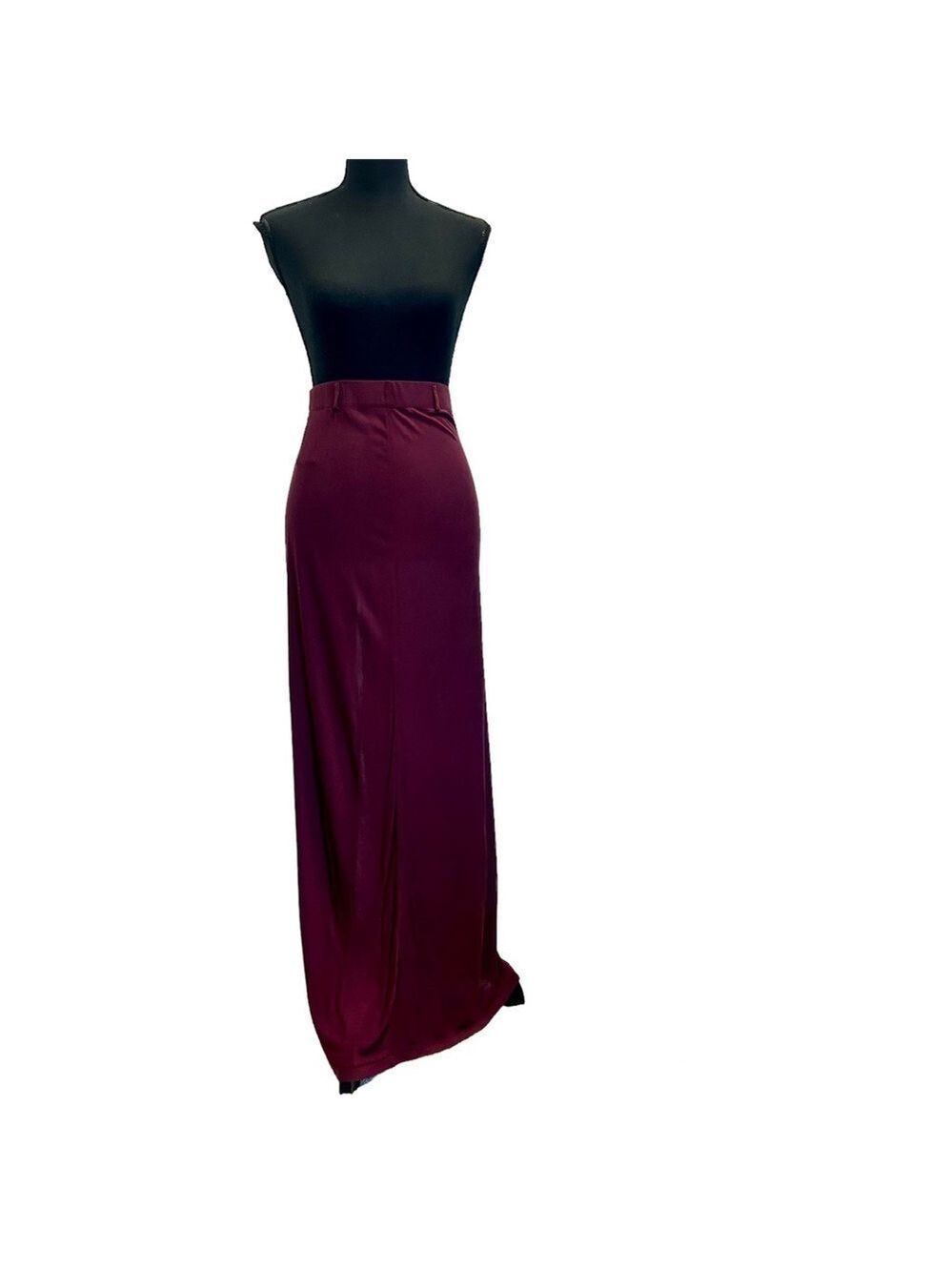 Diesel burgundy maxi skirt slit Sz XS